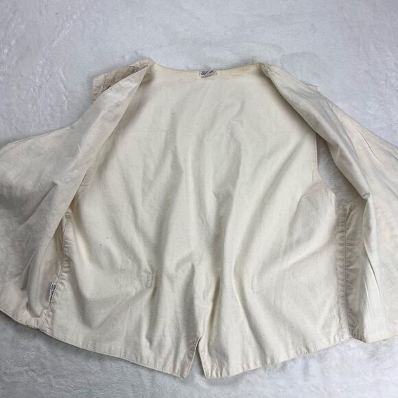 Embroidered Elephant Vintage Vest Women's size Medium-Large India Art Nature AOP - Picture 3 of 6